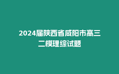 2024屆陜西省咸陽市高三二模理綜試題