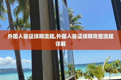 外國人簽證續期流程,外國人簽證續期完整流程詳解