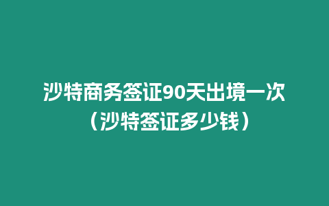 沙特商務(wù)簽證90天出境一次（沙特簽證多少錢）