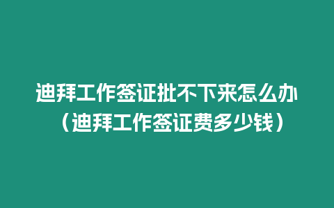 迪拜工作簽證批不下來怎么辦（迪拜工作簽證費多少錢）