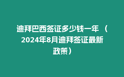 迪拜巴西簽證多少錢一年 （2024年8月迪拜簽證最新政策）