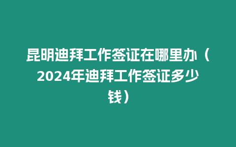 昆明迪拜工作簽證在哪里辦（2024年迪拜工作簽證多少錢）