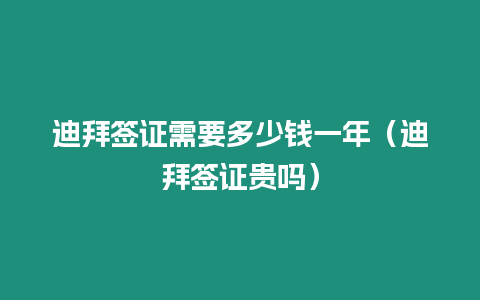 迪拜簽證需要多少錢一年（迪拜簽證貴嗎）