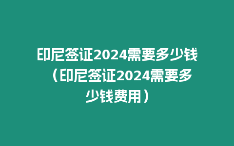 印尼簽證2024需要多少錢 （印尼簽證2024需要多少錢費用）