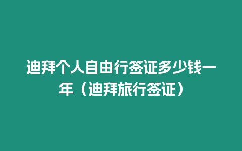 迪拜個(gè)人自由行簽證多少錢(qián)一年（迪拜旅行簽證）