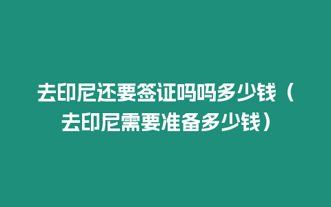 去印尼還要簽證嗎嗎多少錢（去印尼需要準備多少錢）