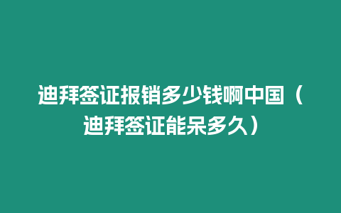 迪拜簽證報銷多少錢啊中國（迪拜簽證能呆多久）