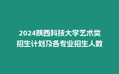 2024陜西科技大學藝術類招生計劃及各專業招生人數