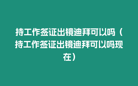 持工作簽證出鏡迪拜可以嗎（持工作簽證出鏡迪拜可以嗎現(xiàn)在）