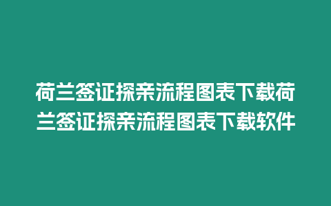 荷蘭簽證探親流程圖表下載荷蘭簽證探親流程圖表下載軟件