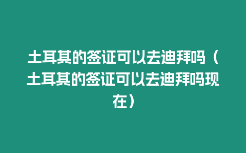 土耳其的簽證可以去迪拜嗎（土耳其的簽證可以去迪拜嗎現(xiàn)在）