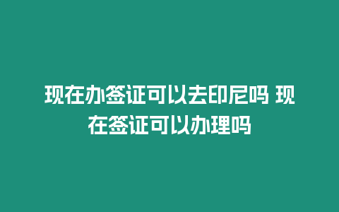 現(xiàn)在辦簽證可以去印尼嗎 現(xiàn)在簽證可以辦理嗎