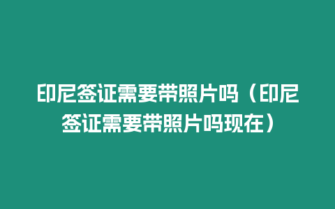 印尼簽證需要帶照片嗎（印尼簽證需要帶照片嗎現(xiàn)在）