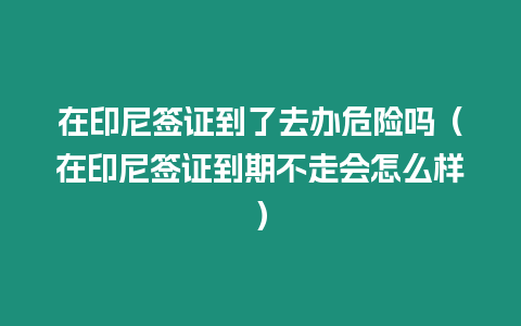 在印尼簽證到了去辦危險嗎（在印尼簽證到期不走會怎么樣）