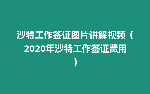 沙特工作簽證圖片講解視頻（2020年沙特工作簽證費用）