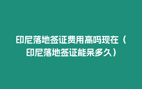 印尼落地簽證費(fèi)用高嗎現(xiàn)在（印尼落地簽證能呆多久）