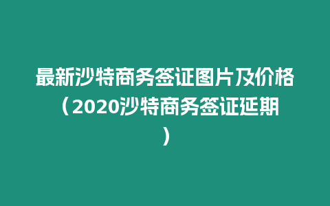 最新沙特商務(wù)簽證圖片及價格（2020沙特商務(wù)簽證延期）